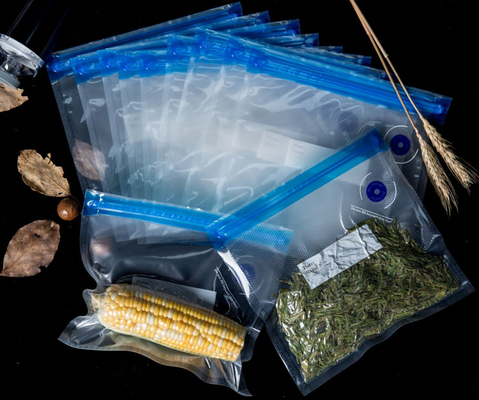Wiederverwendbare Sous-Vide-Vakuumbeutel mit Reißverschluss zum Aufbewahren und Kochen von Lebensmitteln