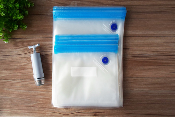Weisen-Ventil-Vakuumeichmeister-Plastiktasche-Doppelschichten Sous Vide eins machen Nahrungsmitteltaschen Reißverschluss zu