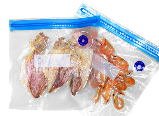 Lebensmittelvakuumaufbewahrung Sous-Vide-Beutel mit Reißverschluss, PA, PE-Griff, Pumpbeutel, geprägt