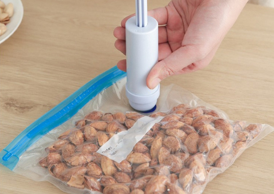 Lebensmittelvakuumaufbewahrung Sous-Vide-Beutel mit Reißverschluss, PA, PE-Griff, Pumpbeutel, geprägt