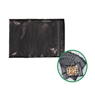 Vakuumheißsiegel-Kern-schwarzes Verpackentaschen-klares Reißverschluss-Fleisch-Beutel Soem