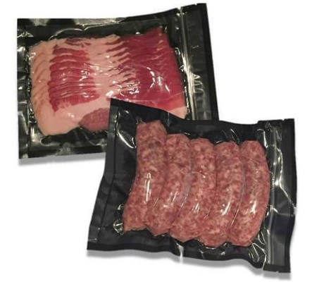 Prägungs-klare/schwarze Vakuumdichtung sackt freies Fleisch-Gemüsespeicher Bpa ein