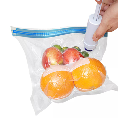 PE PA Food Wiederverwendbare Sous-Vide-Beutel CE-Vakuumierer-Reißverschlussbeutel BPA-frei