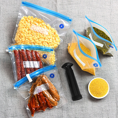 Benutzerdefiniertes Logo Wiederverschließbare Lebensmittel-Vakuumierbeutel Sous-Vide-Beutel