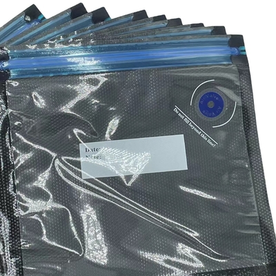 Sgs-Küchen-sackt blauer Nahrungsmittelvakuumreißverschluß Taschen Sous Vide für Kocher ein