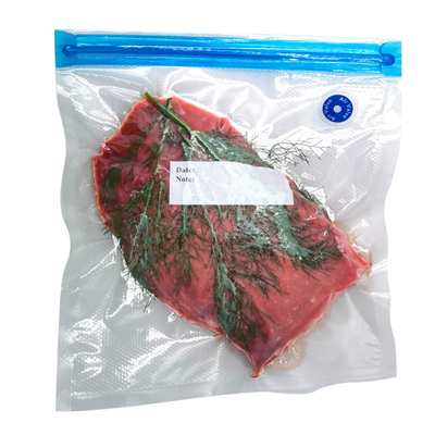 Weisen-Ventil-Vakuumeichmeister-Plastiktasche-Doppelschichten Sous Vide eins machen Nahrungsmitteltaschen Reißverschluss zu