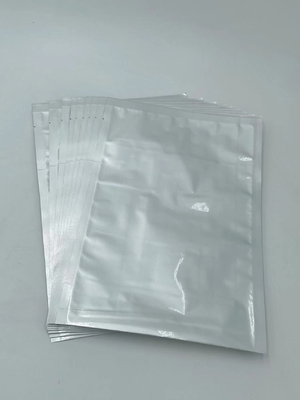 QS Wasserdichte, geprägte Mylar-Vakuumierbeutel, metallisiertes Silber, wiederverschließbar