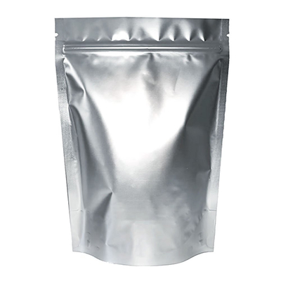 Heißsiegelbare Metallic-Silberfolie-Mylar-Druckverschlussbeutel Standbodenbeutel zur Aufbewahrung von Lebensmitteln