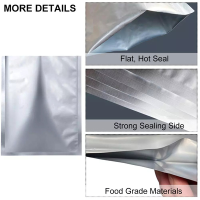 Kostenlose Musterbeutel aus metallisierter Aluminiumfolie, wiederverschließbare Mylar-Beutel zur Aufbewahrung von Lebensmitteln